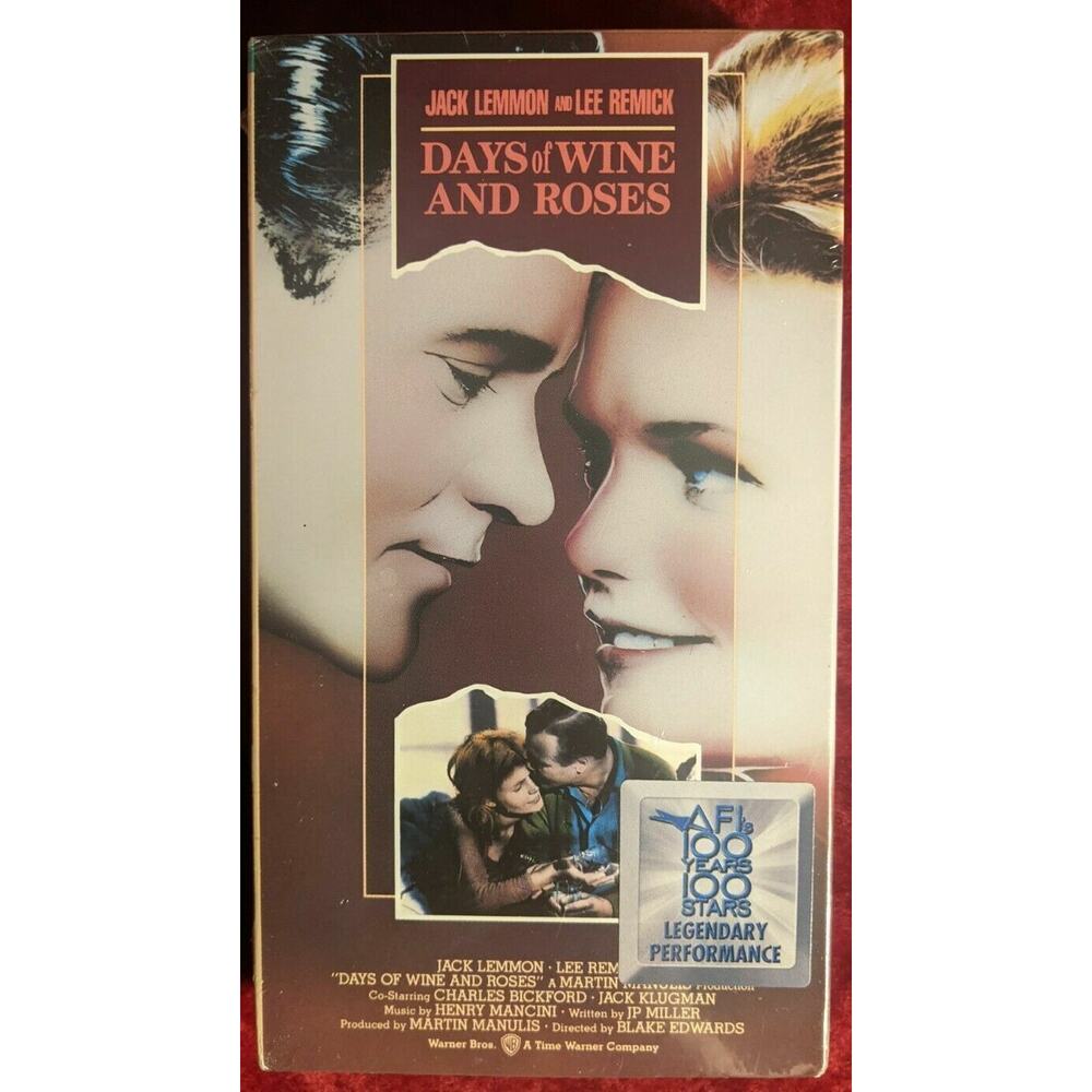 Days of Wine and Roses (VHS, 1990) Jack Lemmon, Lee Remick